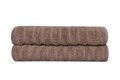Set 2 prosoape de baie 406, Beverly Hills Polo Club, 70x140 cm, bumbac, mink