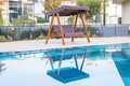 Balansoar de gradina 2 locuri, Swingo, Pera 2000, 203x116x180 cm, Cadru: 100% MID, Antracit