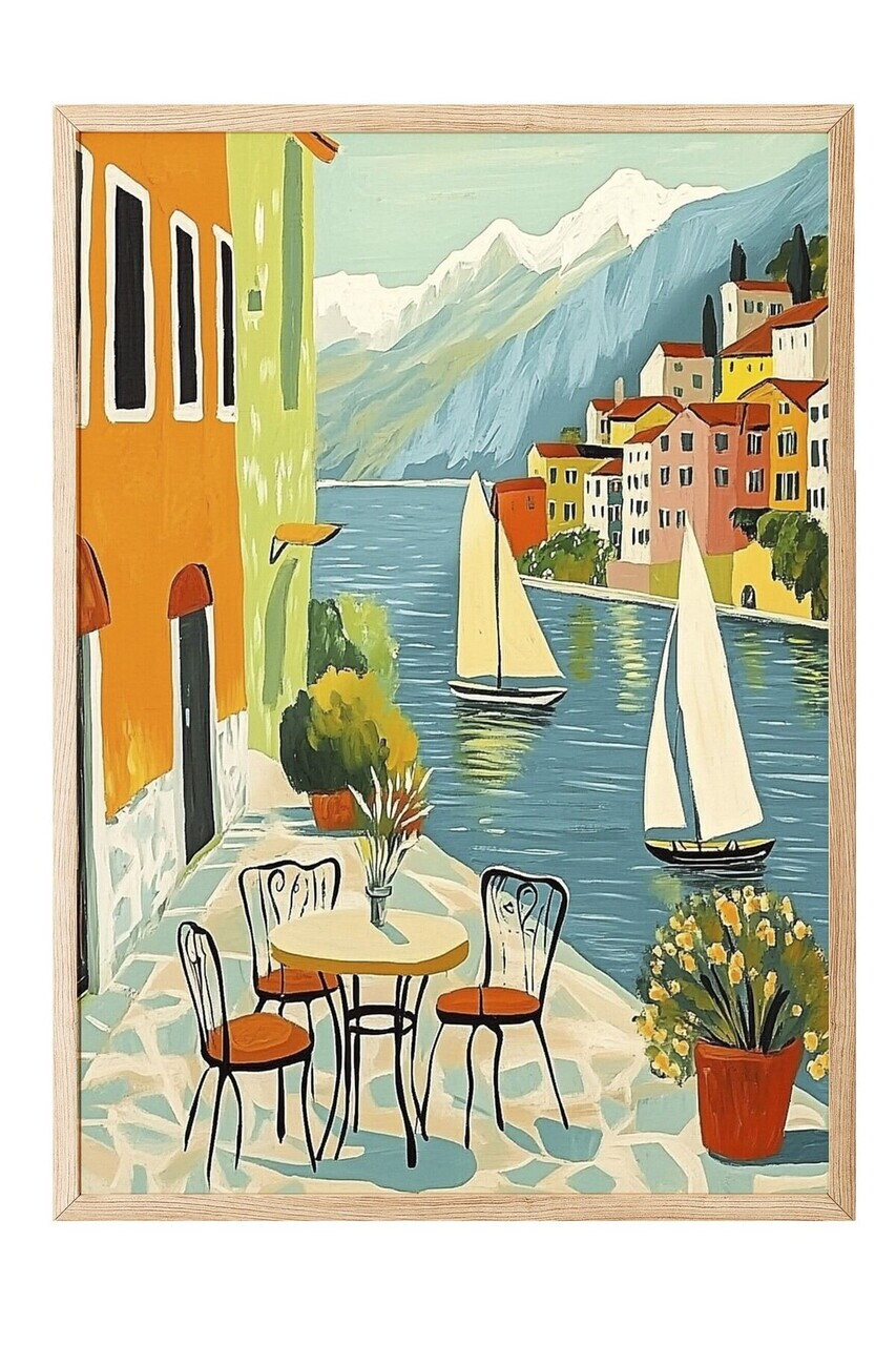 Tablou decorativ, 109796, Lemn masiv, Sticla PVC, Multicolor — imaginea 2