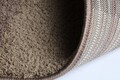 Covor Patchwork Hugh, Decorino, 67x120 cm, polipropilena, maro