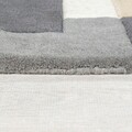 Covor Collage Monochrome, Flair Rugs, 60x230 cm, lana, alb/negru