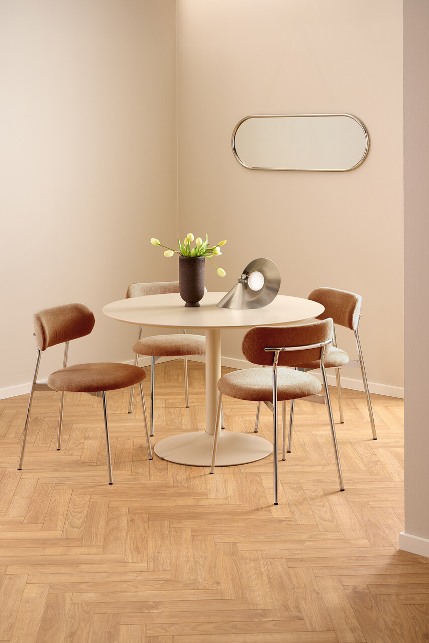 Scaun Lyric, Actona, 47x53.5x79 cm, poliester/otel, teracota - view 7
