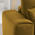 Coltar extensibil stanga 4 locuri ELTAP, LT-45NU, Dalia, 289x190x95 cm, lemn/poliester, mustar