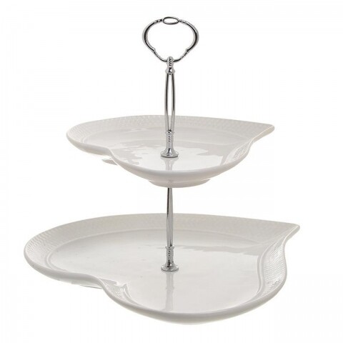 Suport decorativ pentru prajuturi InArt, ceramica, Heart