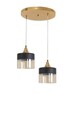 Lustra, Stala, 846STL1830, Metal, Aur/Negru