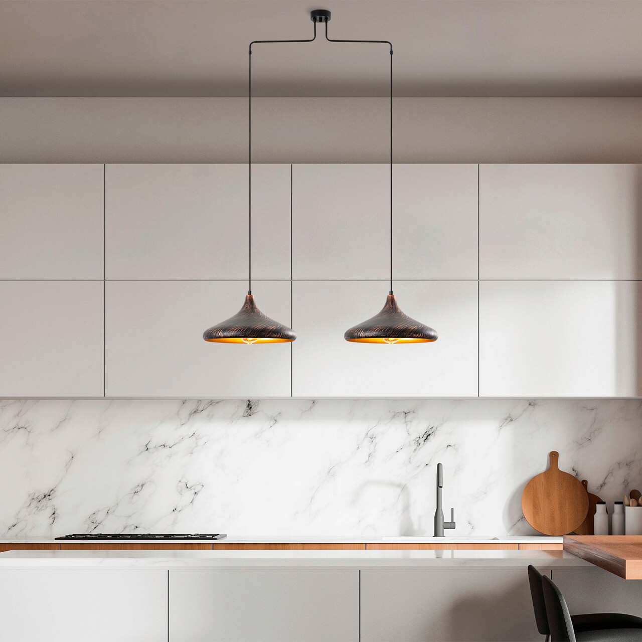 Lustra, Fulgor, 942FLG1402, Metal, Patina - 1 | YEO