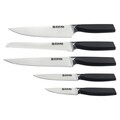 Set cutite 6 piese, Zokura, suport rotativ + suport tableta, inox/lemn acacia