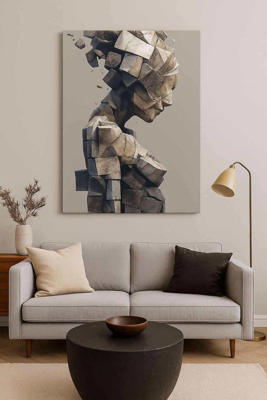 Tablou decorativ Hm_Cnvs26-23-70x100 Cadru: 100% lemn (Grosime: 2 x 3 cm) Multicolor