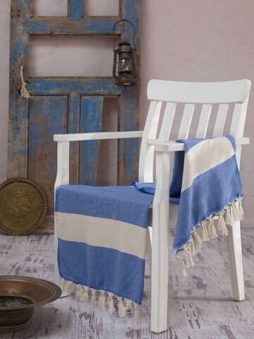 Prosop de plaja elmas akustik, eponj home, 100x180 cm, albastru