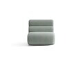 Modul canapea 1 loc fara cotiere, Neo, Micadoni Home, 85x100x83 cm, tesatura Chenille Silencio, albastru muted