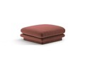 Taburet, Torino-184, Micadoni Home, 80x80x41 cm, catifea, maro cuoio