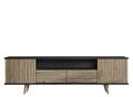 Comoda TV, Cordelia, FRN-9000, Lemn / Negru / Pin Atlantic