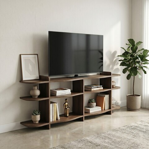 Consola, Hanah Home, Flusso, 170x65x30 cm, PAL, Maro