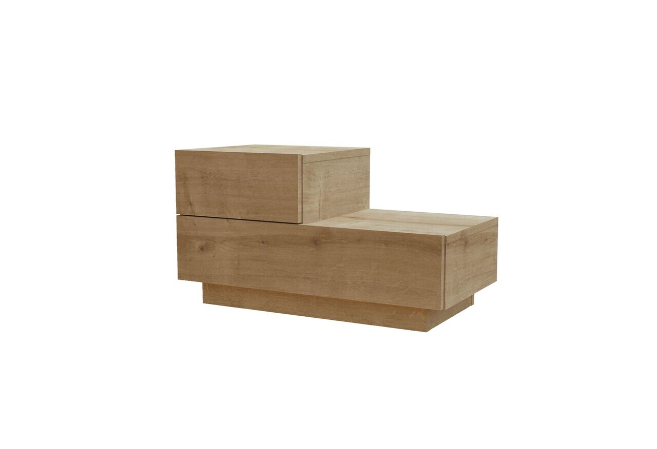 Noptiera, Hanah Home, Kayra, 70x35x38.3 cm, PAL, Maro — imaginea 6