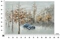 Tablou decorativ London, Mauro Ferretti, 120x80 cm, canvas pictat manual, multicolor