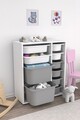 Dulap multifunctional, Estella, Zen 2D2K6U, Alb/Gri