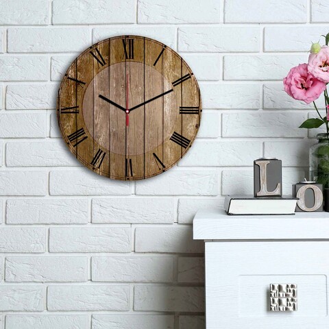 Ceas de perete, 3030ms-035, mdf, ø30 cm, multicolor