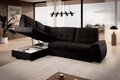 Coltar extensibil stanga 3 locuri ELTAP, LT-22FL, Sado, 272x192x95 cm, lemn/poliester, maro inchis