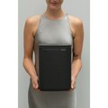 Cos de gunoi, Brabantia, Bo Small, 4 L, 17.2x20x27.2 cm, otel, gri inchis