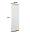 Oglinda decorativa, Siam, Azus, 40x120x2.2 cm, MDF , Natural