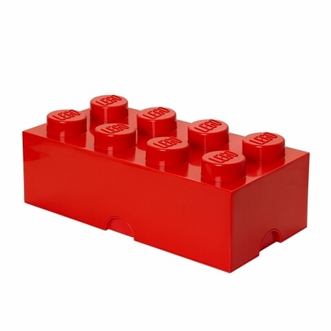 Cutie de depozitare LEGO, 12.1 L, polipropilena, rosu