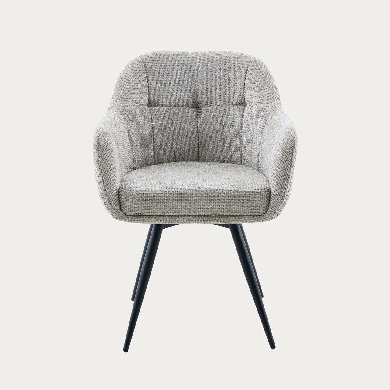 Scaun Comodo, Homla, 59x58x84 cm, metal/poliester, bej - view 3