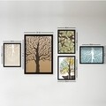 Set 5 tablouri decorative, SET_079, Lulu, 24x29 cm/34x44 cm, plastic