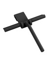 Racleta cu sistem de prindere, Wenko, Mola, 21 x 24.5 x 4 cm, inox/silicon, negru