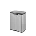 Cos de gunoi, Brabantia, Bo Small, 12 L, 23x29.5x37.5 cm, otel, argintiu