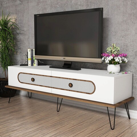 Comoda tv, hommy craft, ekol, 145x45x40 cm, alb