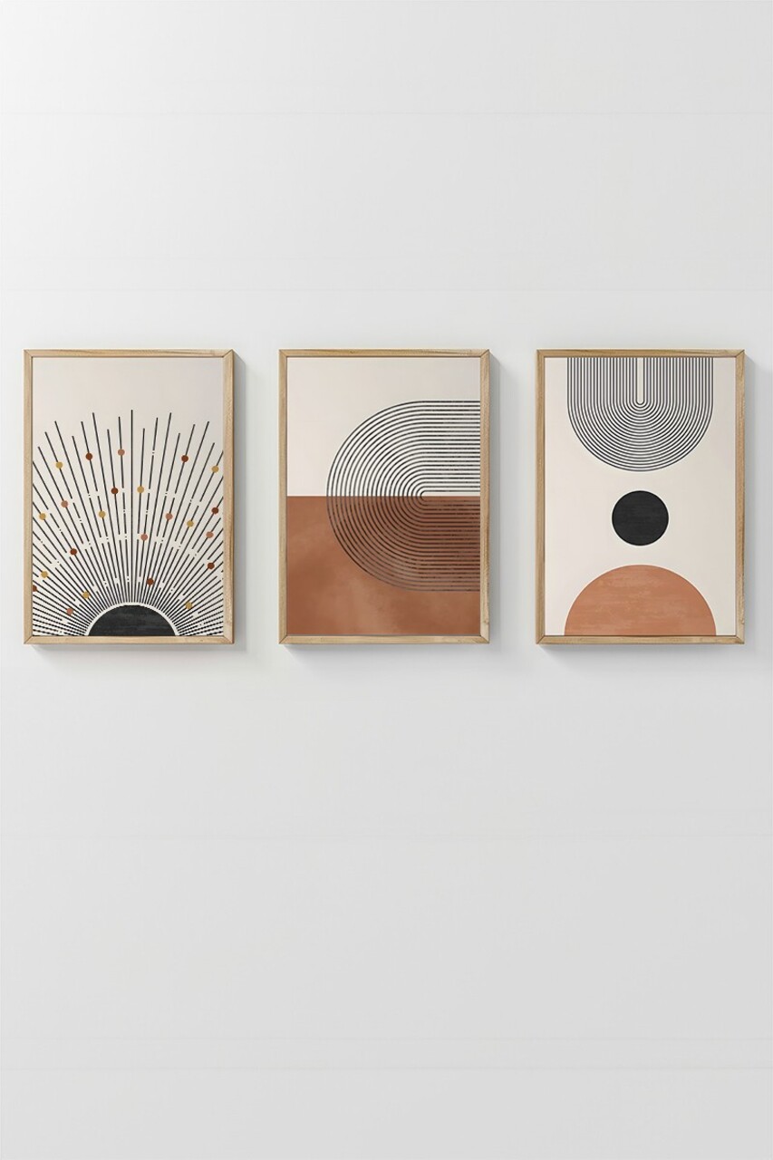 Set 3 tablouri decorative, 3Dartsohoset3, MDF, Multicolor - view 3