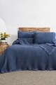 Set cuvertura pique dubla, L'essentiel Maison, Norah, Albastru indigo