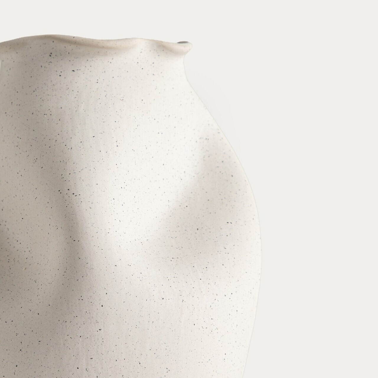 Vaza Avelis, Homla, 14x13.5x20 cm, ceramica, alb — imaginea 3