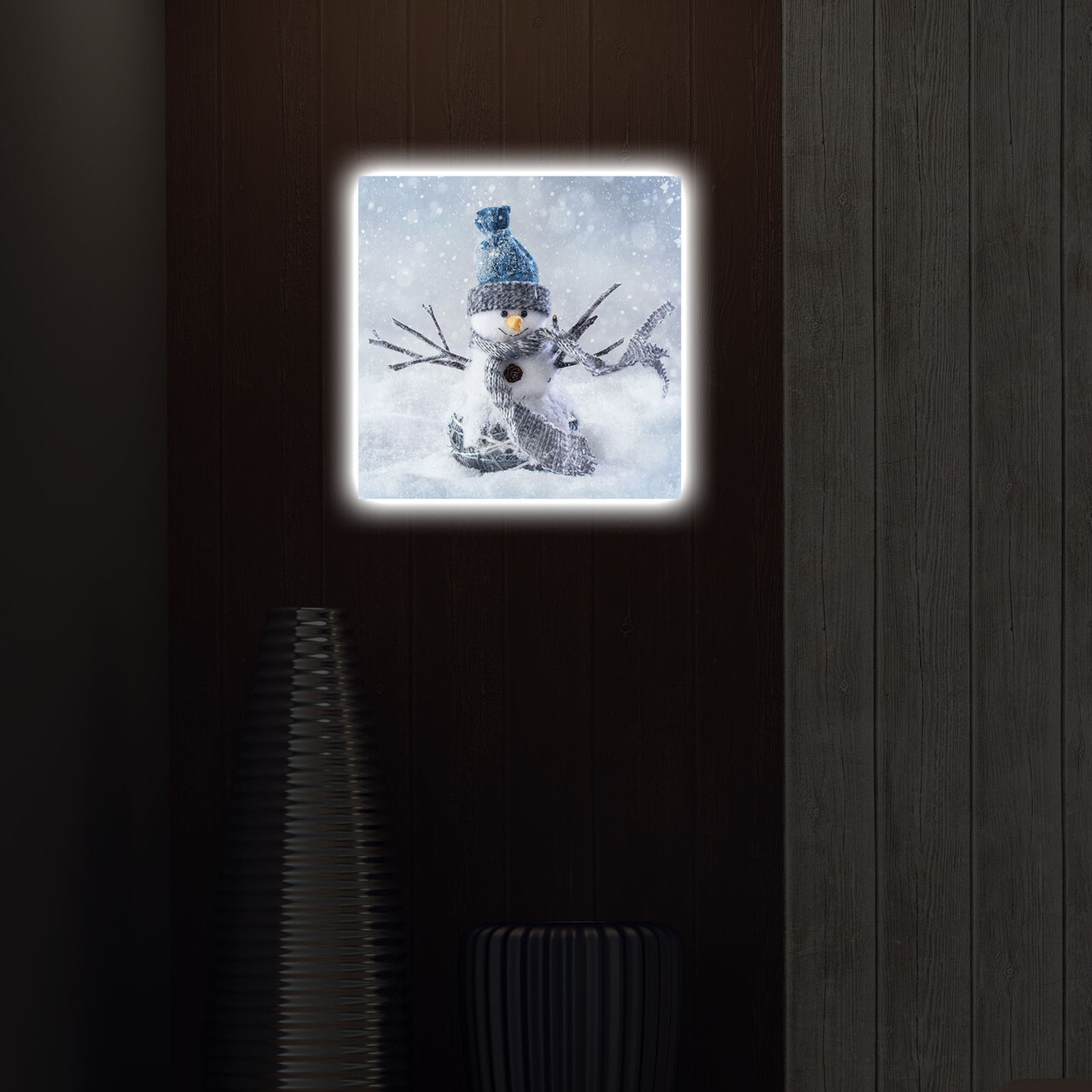 Tablou decorativ cu lumina LED, 4040DACT-29, Dimensiune: 40 x 40 cm, Multicolor - view 3