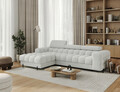 Coltar extensibil dreapta 3 locuri ELTAP, LT-03ROY, Felro, 285x181x93 cm, lemn/poliester, gri deschis