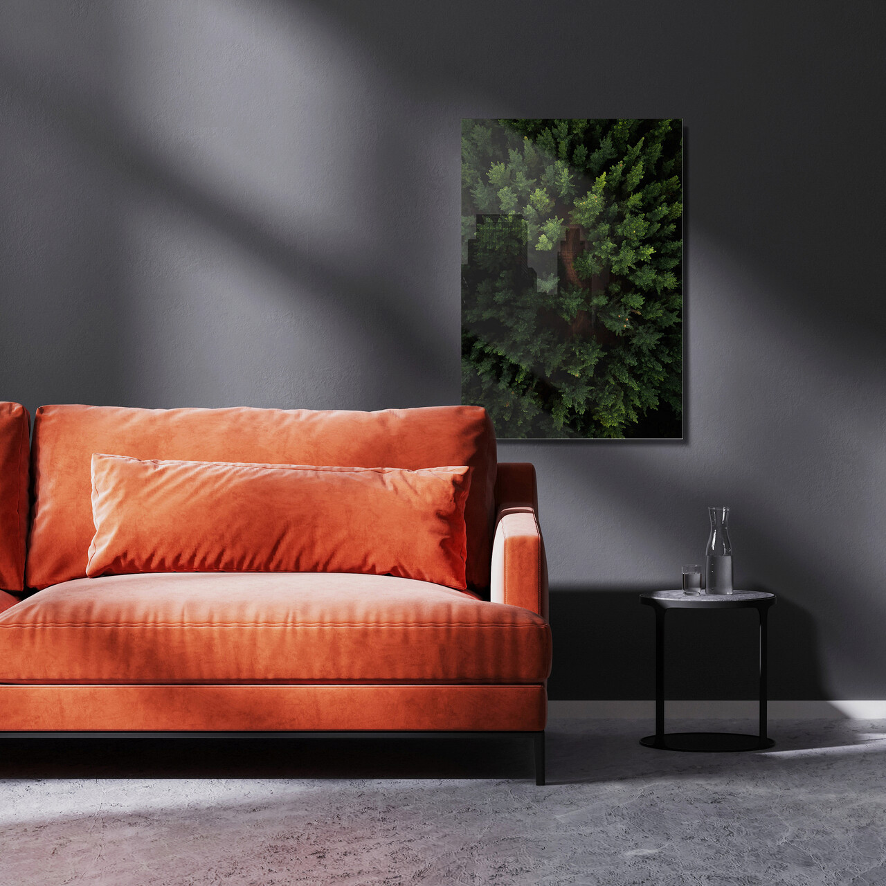 Tablou decorativ, 1170, Sticla temperata, 50 x 70 cm, Multicolor - 1 | YEO
