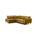 Coltar extensibil stanga 4 locuri ELTAP, LT-45LO, Noble, 255x201x100 cm, lemn/poliester, mustar