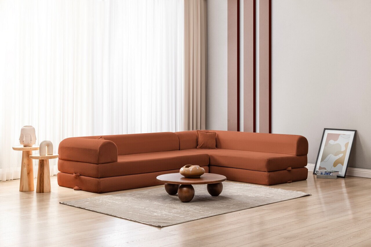 Coltar, Atelier del Sofa, 118FVL1501, Tesatura plus reiata, Caramiziu