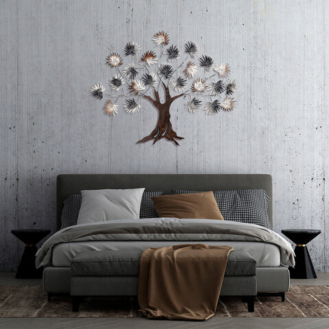 Decoratiune de perete, maple, metal, dimensiune: 117 x 91 cm, multicolor