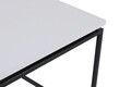 Masuta de cafea, Puqa Design, Nergis, 45x45.5x45 cm, PAL, Alb/Negru