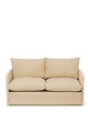 Canapea extensibilă cu 2 locuri, Futon, 859FTN2872, Metal , Crem