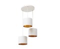 Lustra ELTAP, Vespillo, 45x105 cm, 3xE27, 15W, otel/PVC, alb/auriu
