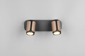 Plafoniera Gillan, TRIO, 30x12x16 cm, 10W, 2x GU10, metal, bronz