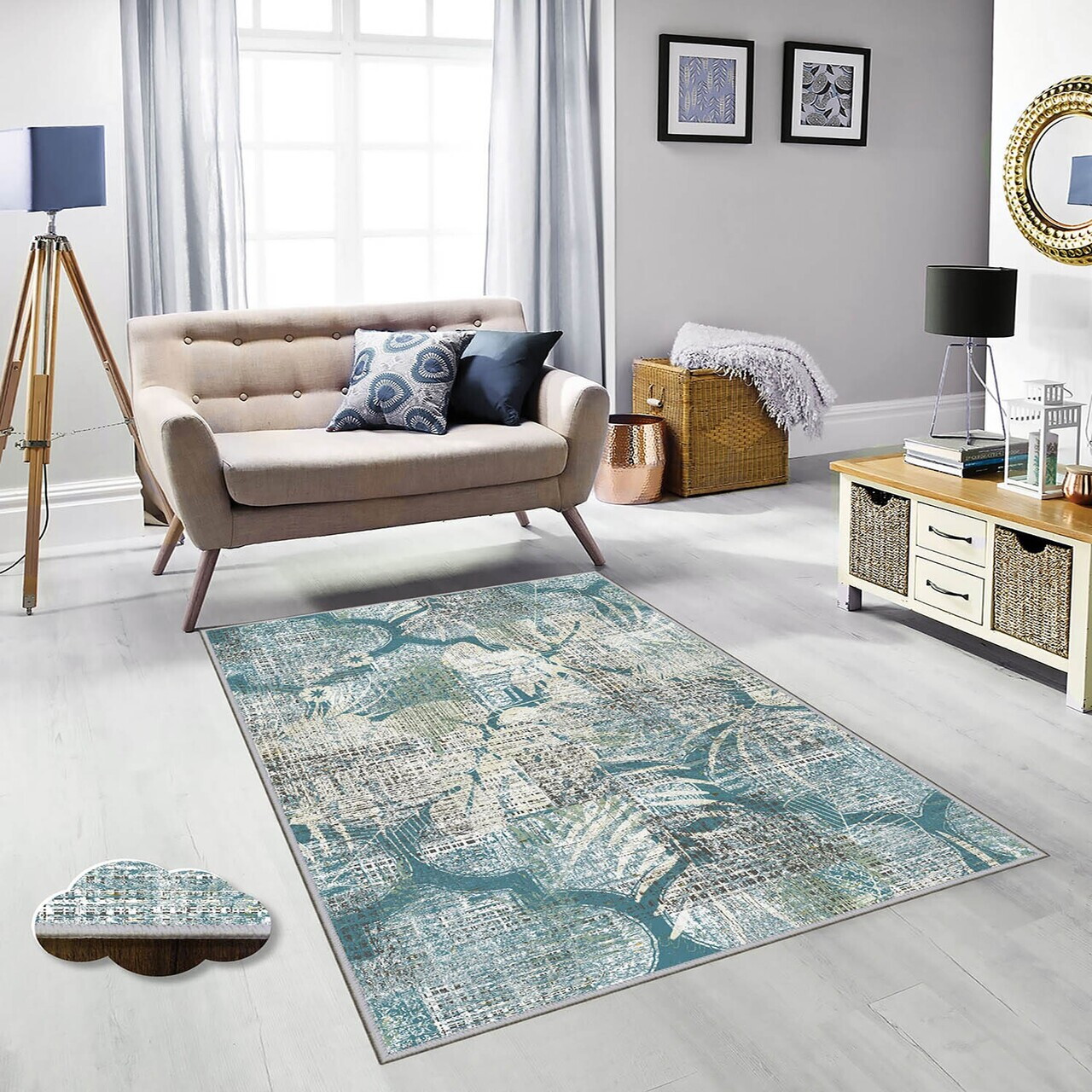 Covor Exfab319 100x200 cm Poliester Multicolor