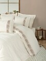 Lenjerie de pat dubla, Floro, Cotton Box, 85% bumbac / 15% in