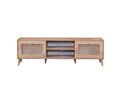 Comoda TV, Wolina, Goose, 55x180x41 cm, Corp: PAL 100% MELAMINAT, Stejar