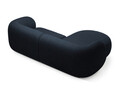 Coltar stanga 2 locuri, Kate, Micadoni, 255x176x76 cm, tesatura boucle, albastru inchis