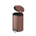 Cos de gunoi cu pedala, Brabantia, NewIcon, 20 L, 38x29x46.7 cm, otel, grej satinat