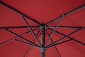 Umbrela pentru gradina/terasa Kalife, Bizzotto, 300 cm, stalp D46/48 mm, aluminiu/poliester, gri inchis