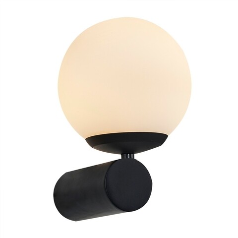 Aplica de perete, L1155 – Black, Lightric, 17 x 12 x 15 cm, LED, 8W, negru Aplice si plafoniere